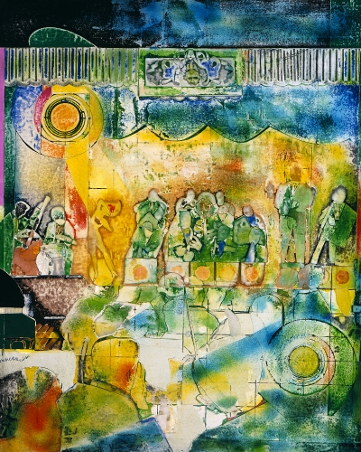 Romare Bearden (1911–1988, US), At Connie’s Inn from the series Of the Blues, 1974.