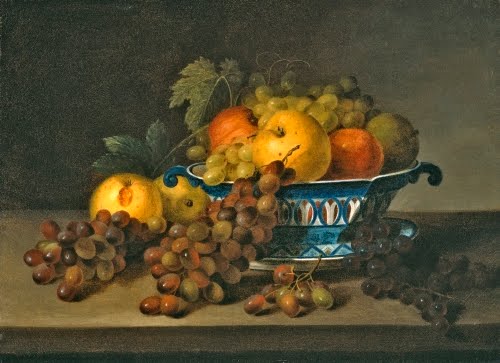  James Peale (1749–1831), A Porcelain Bowl with Fruit, 1830.
