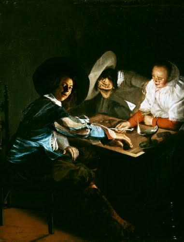  Judith Leyster (1609–1660, Netherlands), A Game of Tric-Trac. 
