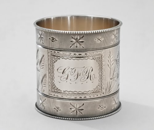 George W. Shiebler & Company (1876–1910, New York and Brooklyn), Napkin ring, 1876–1890. 