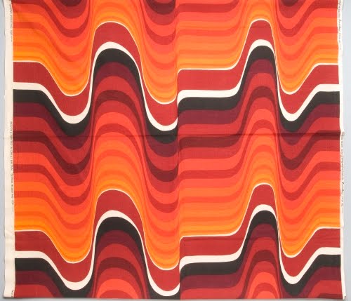 Barbara Brown (born 1932, Britain) for Heal’s (1810 to present, London), Frequency textile, 1969. 