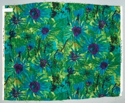Althea McNish (born 1930s, Trinidad) for Heal’s (1810 to present, London), Caribe textile, 1962.