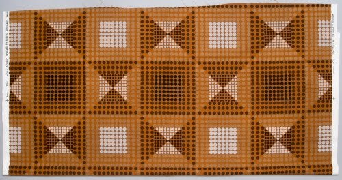 Evelyn Redgrave (born ca. 1944, Britain) for Heal’s (1810 to present, Britain), Stipple textile, 1969.