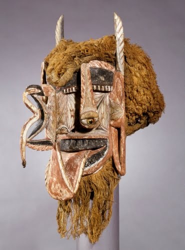 Papua New Guinea, New Ireland, Malagan Mask, 1800s. 