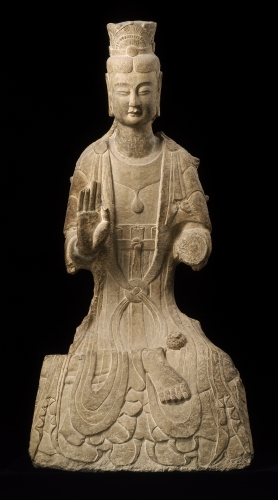China, Seated Bodhisattva, ca. 530 CE. 