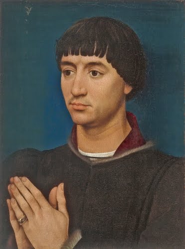 Rogier van der Weyden (1399/1400–1464, Flanders), Portrait of Jean Gros, left wing of a diptych, 1460–1464. 
