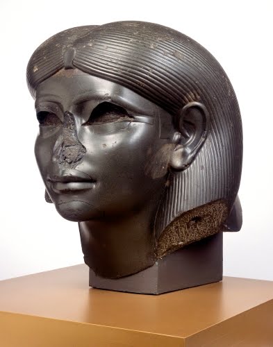 Ancient Egypt, Head from a Female Sphinx, ca. 1876–1842 BCE. 