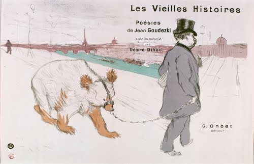 Henri de Toulouse-Lautrec (1864–1901, France), The Old Stories (Les Vielles Histoires), music sheet cover for collection of poems of Jean Goudeszki (1866–1934 France), 1893.