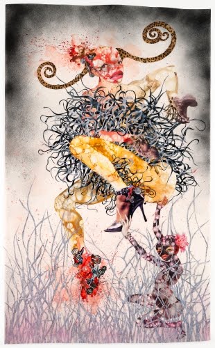  Wangechi Mutu (born 1972, Kenya), One Hundred Lavish Months of Bushwhack, 2004.