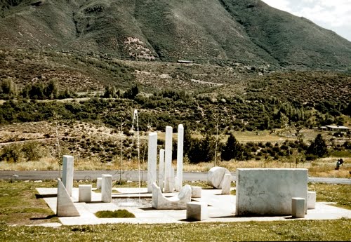 Herbert Bayer, Marble Garden, from Aspen Meadows, Colorado, 1955.