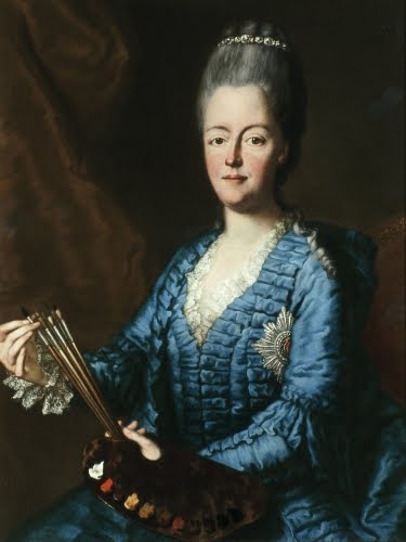Maria Antonia Walpurgis (1724–1780, Germany), Self-Portrait, ca. 1767–1772. 