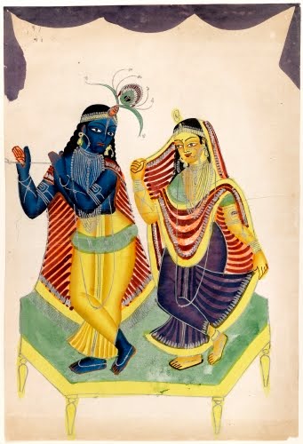 India, Krsna and Radha, late 1800s or early 1900s. 