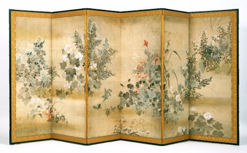  Kitagawa Sosetsu (ca. 1620–ca. 1690), Autumn Flowers.