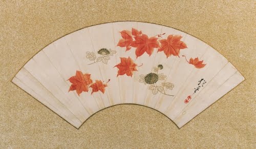Sakai Hōitsu (1762–1828, Japan), Autumn Leaves and Chrysanthemums. 