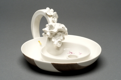 Hella Jongerius (designer, born 1963, Netherlands) and Nymphenburg Porcelain Factory (maker, 1747-present, Nymphenburg, Germany), Winter Candleholder, 2007.