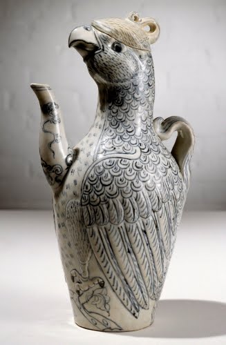 Vietnam, Carved, parrot-form beaker, 1500s. 