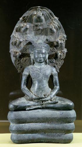 Cambodia, Naga-Enthroned Buddha, 1100s.
