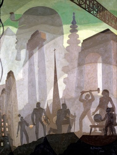 Aaron Douglas (1899–1979), Building More Stately Mansions, 1944. 