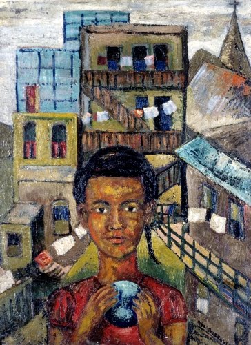 Margaret Burroughs (1917–2010), Slum Child, 1950. 