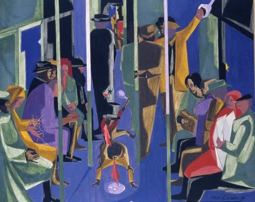 Jacob Lawrence (1917–2000), Subway Acrobats, 1959. 