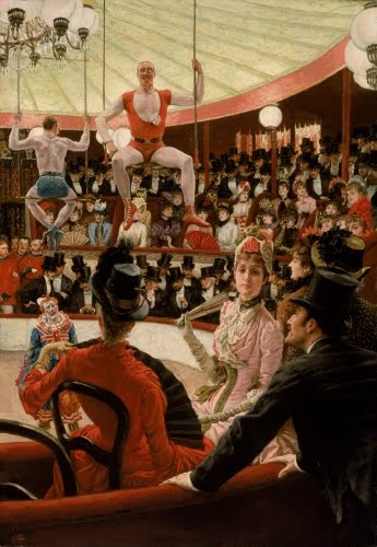 James J. Tissot (1836–1902 France), Women of Paris: The Circus Lover, 1885. 