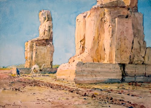 Henry Bacon, The Colossi of Thebes, 1904. 