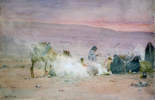 Henry Bacon, Bedouin Campfires, ca. 1911. 