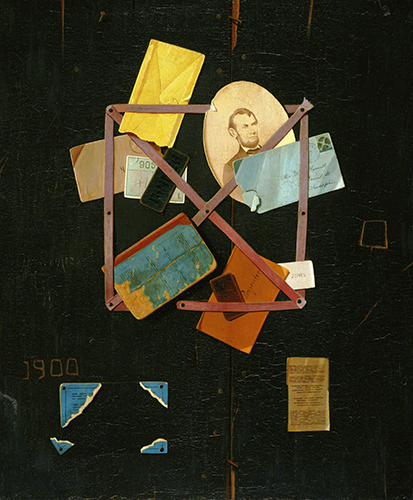John Frederick Peto (1854–1907, US), Old Time Card Rack, 1900. 