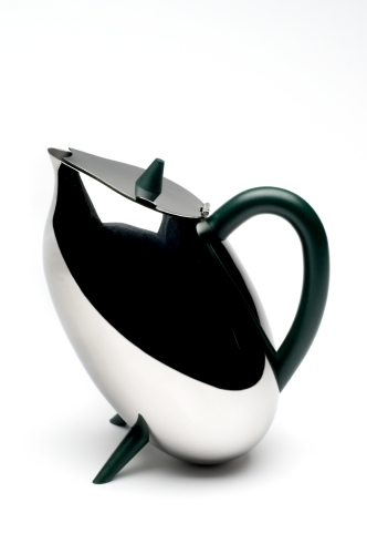 Pierangelo Caramia (born 1957, Italy) for Alessi S.p.A. (1921 to present, Crusinallo, Italy), Penguin Tea teapot, 1993. 