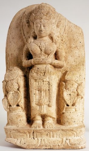 Srivijaya Kingdom (flourished 600s to 1200s CE, Java), Woman Holding a Lotus. 