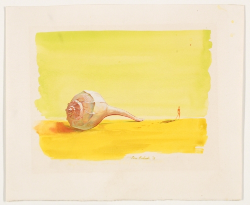  Edna Andrade, Disappearing Man and Conch Shell, 1948. 