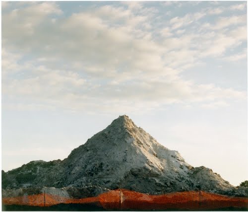 John Pfahl, Toxic Waste Reclamation Site, Niagara Falls, NY, from the series Piles, 1996. 