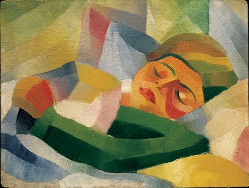 Yun Gee, Sleeping Girl, 1926–1927. 