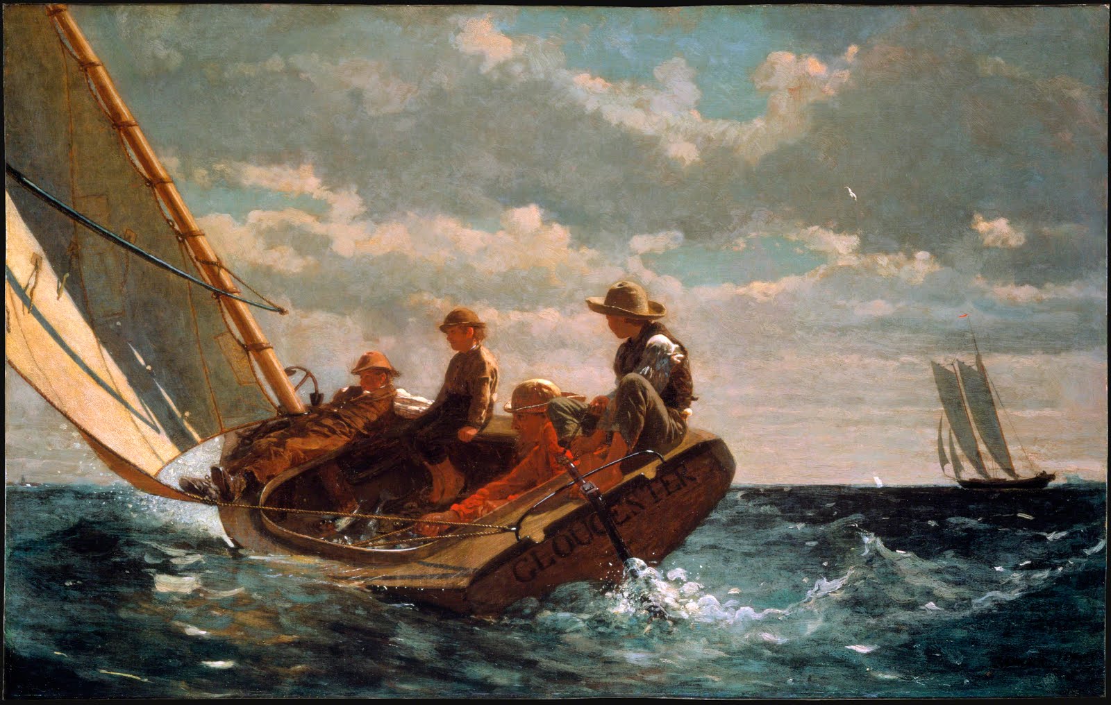 Winslow Homer (1836–1910, US), Breezing Up (A Fair Wind), 1873–1876. 