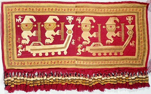 Chimú Culture, Peru, Tapestry panel, 1100–1470.