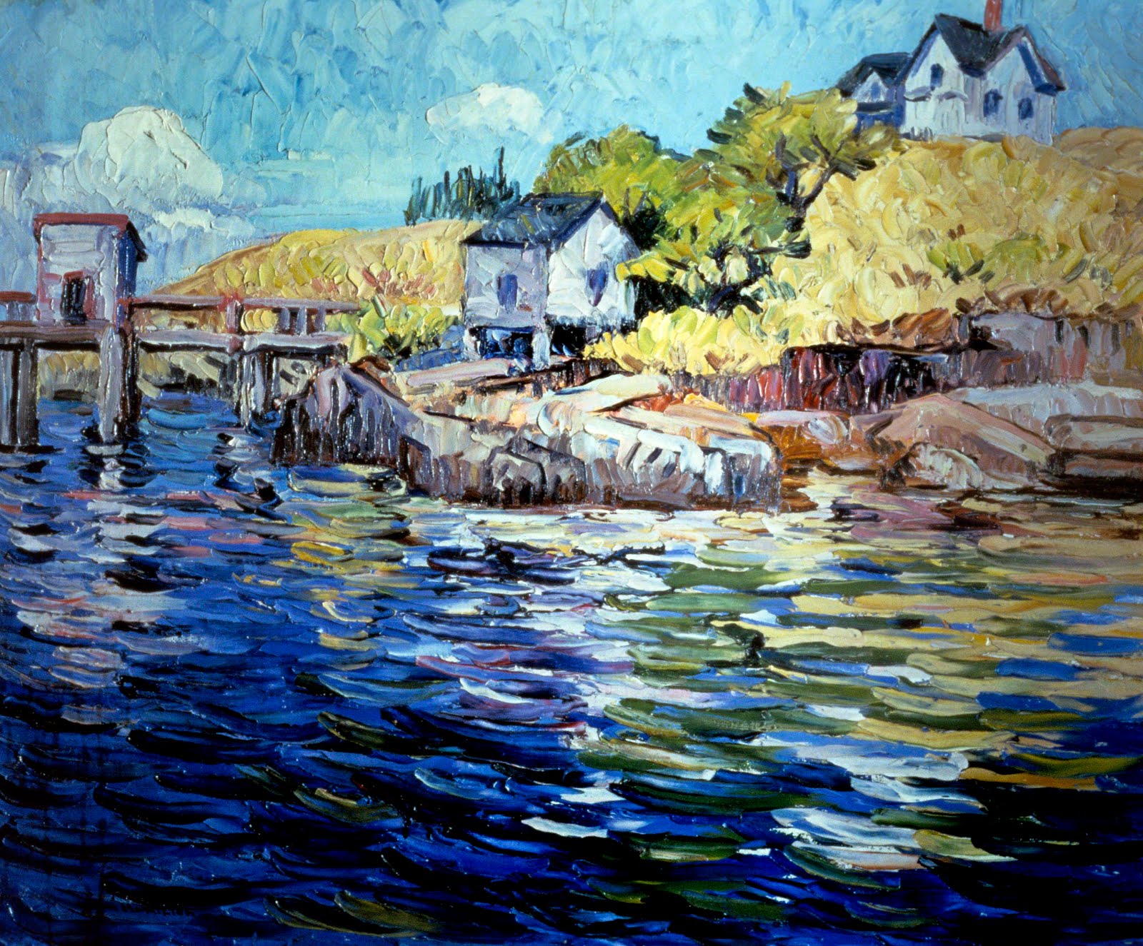 Helen Hamilton (1889–1970, US), The Old Dock.