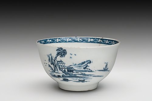 John Bartlam Factory (Bartlam 1735–1781, born Britain, factory 1765–1770, Cain Hoy, South Carolina), Teabowl, 1765–1770.
