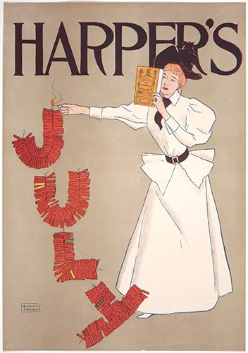 Edward Penfield (1866–1925, US), Harper’s July, poster for Harper’s New Monthly Magazine, July 1894. 