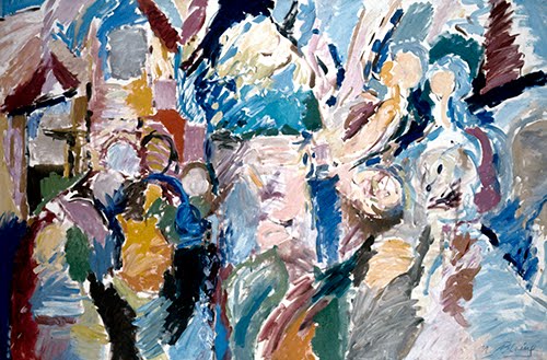 Nell Blaine (1922–1996, US), Outdoor Festival, 1954. 