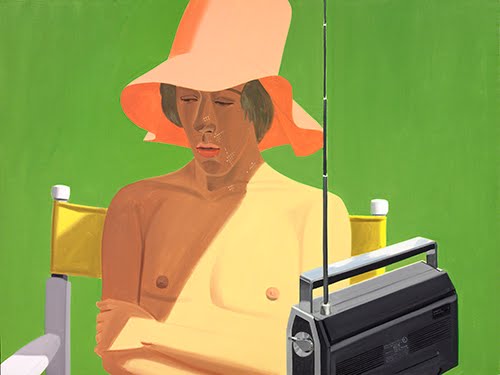 Alex Katz (born 1927, US), Vincent with Radio, 1974. 