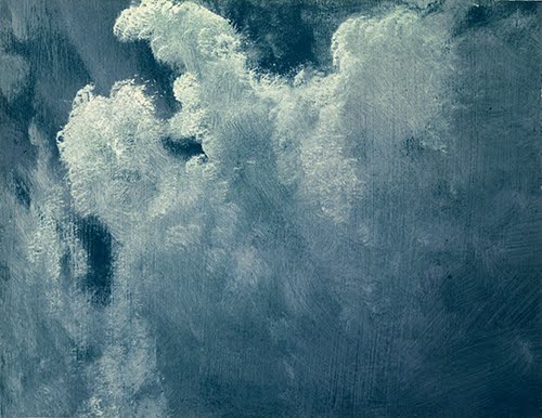 Albert Bierstadt (1830-1902, US born Germany), Blue and White Cloud. 