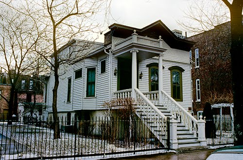  William Boyington (1818–1898, US), Bellinger House, 2121 North Hudson Avenue, Chicago, late 1860s.