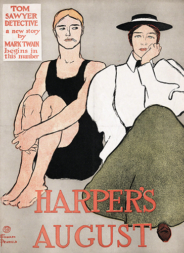 Edward Penfield, Poster for Harper’s August, August 1896.