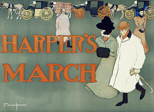 Edward Penfield, Poster for Harper’s March, March, 1897.
