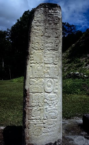 Ancient Guatemala, Mayan, Stele 3 from the Great Plaza, Tikal, ca. 600–900 CE. 