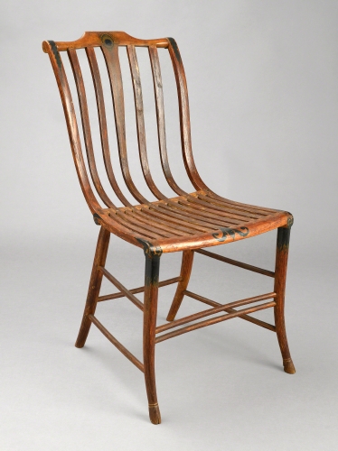 Samuel Gragg (1772–1855, US, active Boston), Side Chair (“Elastic Chair”), ca. 1802–1808. 