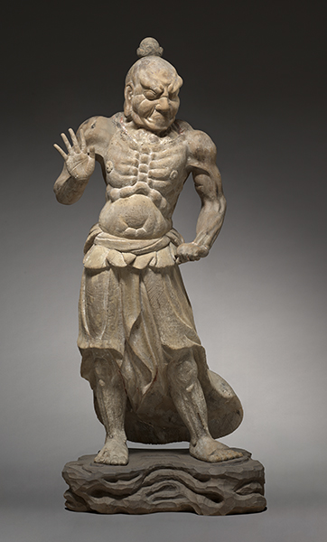 Kamakura Period, Japan, Ungyo, Temple Guardian (Nio), from Shiga Province, 1200s. 