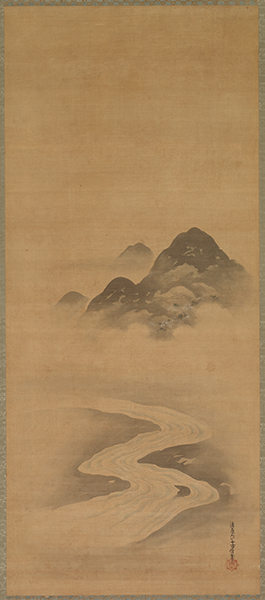 Kiyohara Yukinobu (1643–1682, Japan), Spring Landscape, 1600s.