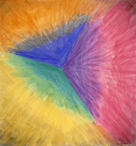 Léopold Survage (1879–1968, France), study for the movie Colored Rhythm, 1913. 
