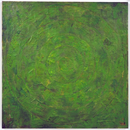 Jasper Johns (born 1930, US), Green Target, 1955. 